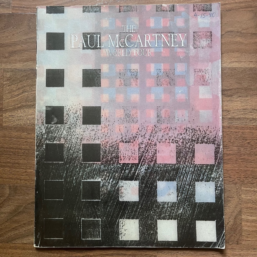 Paul McCartney World Tour  Concert Tour Program 1990